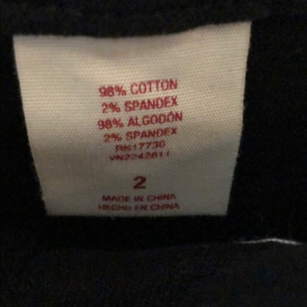 Black jean button up skirt - Picture 3 of 3